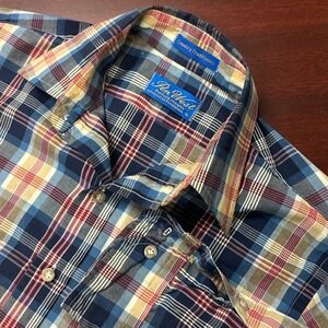Pen West Pendleton‎ Shirt Mens Small Plaid Country Traditionals FLAW Vintage